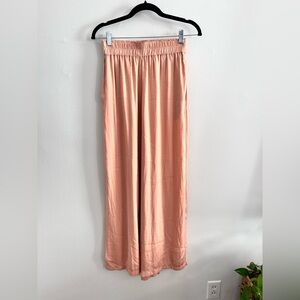 KENDELL & KYLIE SatinWide Leg High Waist Pants